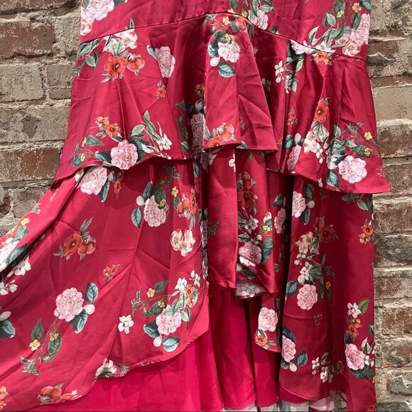 Keepsake The Label Magenta Floral Tiered Maxi Dress NWT Size XL - Picture 6 of 10